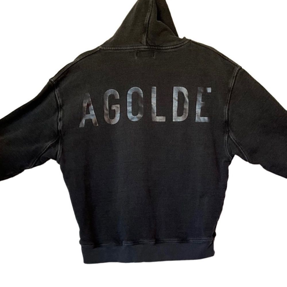 AGOLDE Legacy Oversized Hoodie in Ash Black